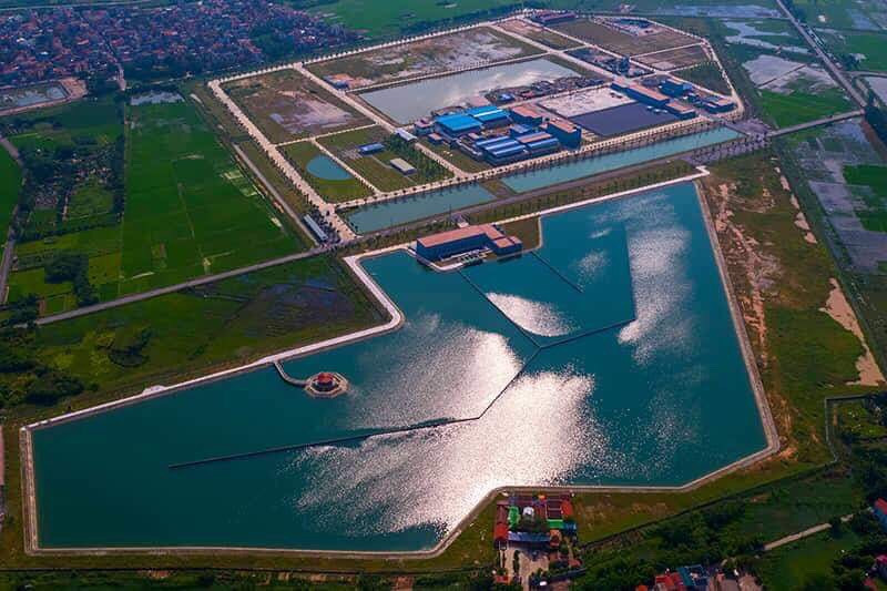 Giá nước từ Nhà máy nước sông Đuống bán cho dân tối đa 10.000 đồng/m3 ảnh: Mạnh Thắng