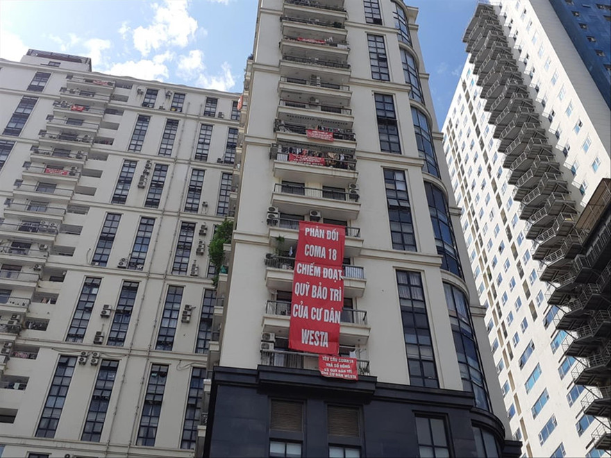 Nhiều CĐT COMMA 18 không chịu bàn giao quỹ bảo trì khiến cư dân bức xúc Ảnh: Minh Đức