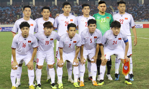 Ðội tuyển Việt Nam Ảnh: PV