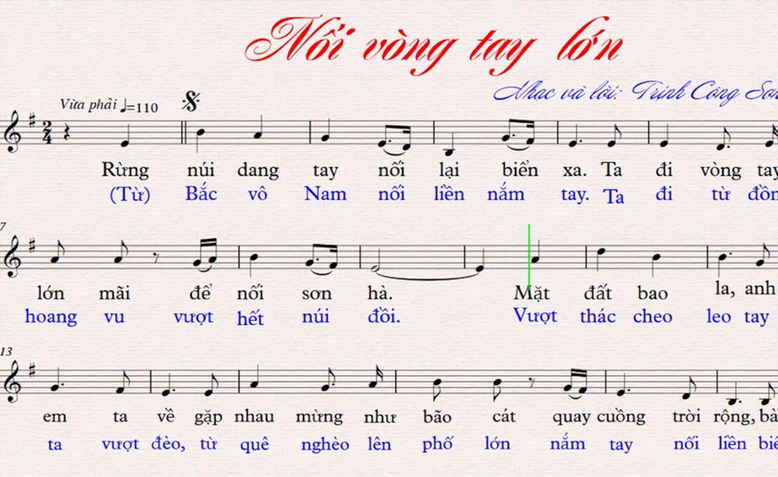 Ca khúc cộng đồng Nối vòng tay lớn của Trịnh Công Sơn dù đã hát cả ngàn chương trình có quy mô lớn nhưng cuối cùng bị phát hiện là chưa ai cấp phép theo NÐ 79