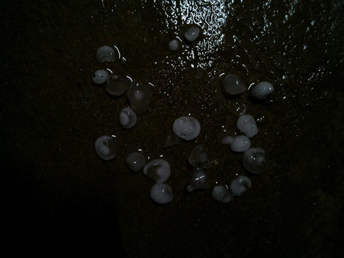 Mưa đá xuất hiện ở Cao Bằng