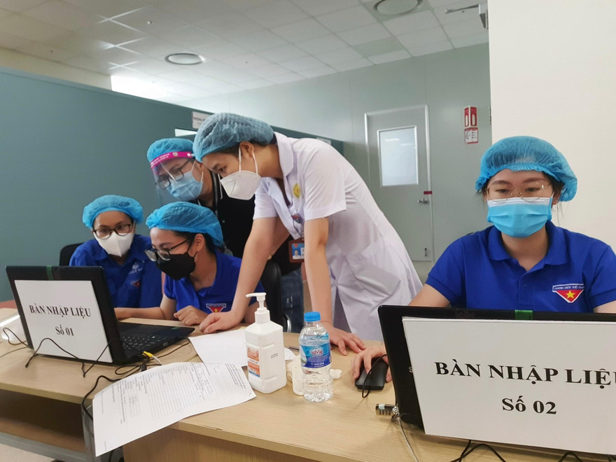 Tỉnh đoàn Bắc Ninh đưa tình nguyện viên vào hỗ trợ công tác tiêm vắc xin