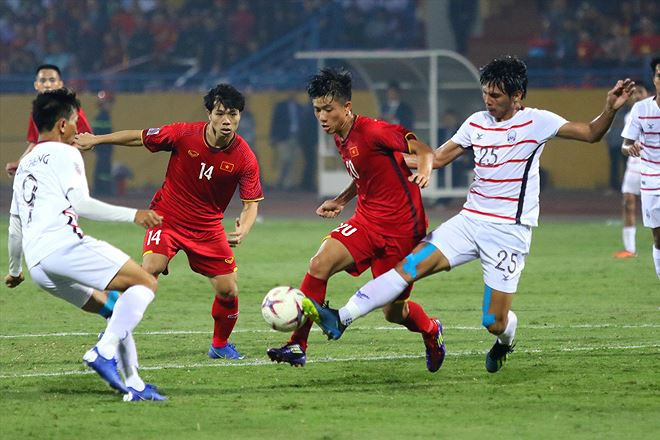 ĐTVN đang thể thiện khá tốt dưới sự dẫn dắt của HLV Park Hang seo tại AFF cup 2018 Ảnh: NHƯ Ý