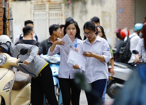 Thí sinh dự thi THPT quốc gia 2018 Ảnh: Như Ý