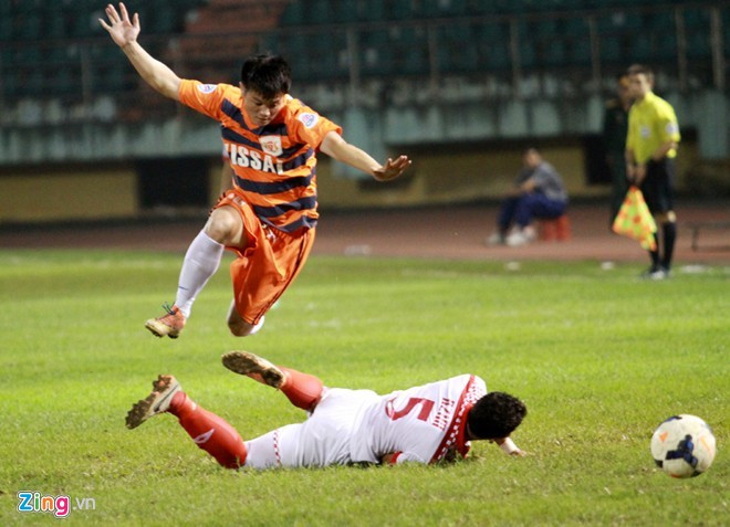 Văn Quyến khẳng định anh không dính tới vụ V.Ninh Bình bán độ ở AFC Cup. Ảnh; Zing.