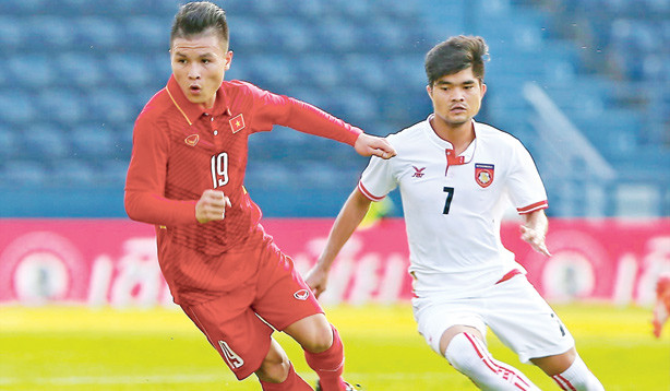 Quang Hải có màn trình diễn nổi bật ở trận ra quân của ĐT U23 Việt Nam tại giải giao hữu M150 tại Thái Lan. Ảnh: ZING.VN 