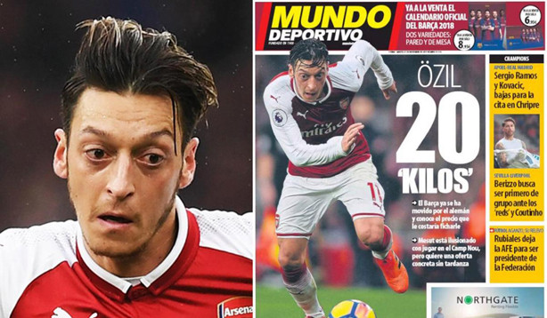 Oezil nhiều khả năng sẽ không thể đến Barca trước sự ngăn cản của Messi.