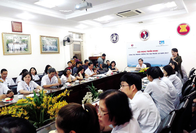 Toàn cảnh Hội nghị triển khai công tác PCTHCTL năm 2017 tại Bệnh viện Y học cổ truyền Trung ương.