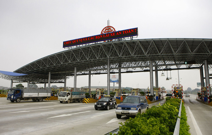 Trạm thu phí Pháp Vân-Cầu Giẽ. Ảnh: Như Ý.