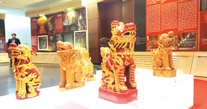 Mẫu tượng nghê Việt cổ được đánh giá đẹp, đúng truyền thống nhưng chưa thực sự đi vào đời sống. Ảnh: Nguyên Khánh.