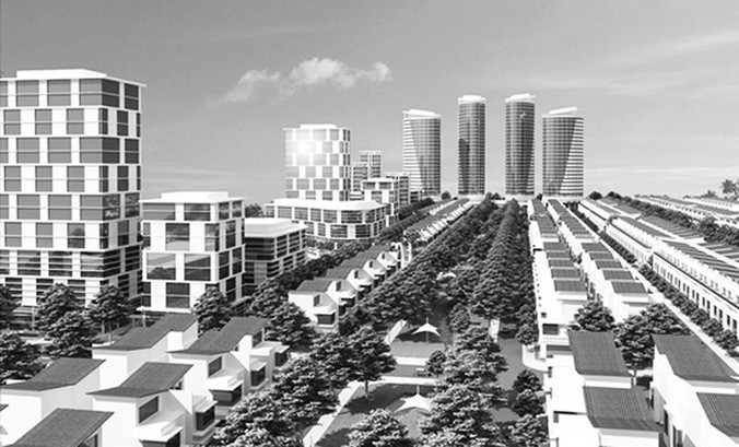 Mô phỏng dự án Trung tâm thương mại và khu nhà ở cao cấp do Cty An Khang làm chủ đầu tư.