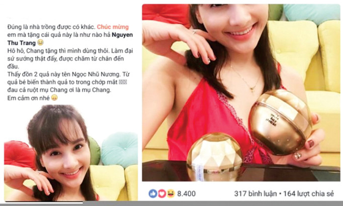 Người nổi tiếng kiếm bộn tiền từ quảng cáo online.