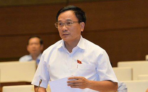 Đại biểu Mai Sỹ Diến - Phó trưởng Đoàn đại biểu tỉnh Thanh Hóa. 