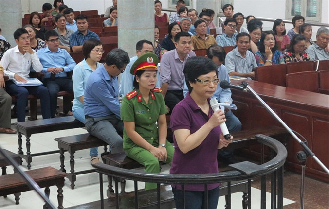 Bị cáo Châu Thị Thu Nga.