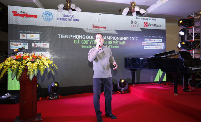 Ông Evans Mahoney cam kết Tập đoàn BRG và SeABank sẽ mãi đồng hành với giải.