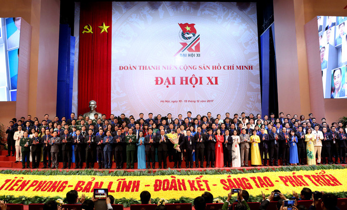 BCH T.Ư Đoàn khóa XI ra mắt đại hội. Ảnh: Như Ý.