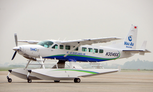 Một trong 3 chiếc thủy phi cơ của Hải Âu. Ảnh: Thanh Bình