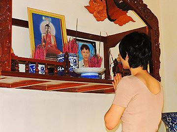 Bà Tâm nguyện đòi cho được công lý trước vong linh chồng