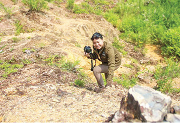 Huỳnh Thủy trong một lần tác nghiệp