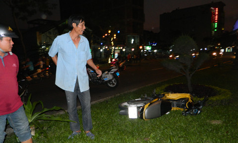 Hiện trường xảy ra vụ tai nạn