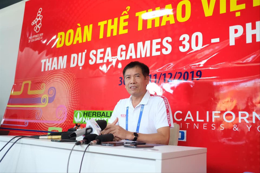 Trưởng đoàn TTVN Trần Đức Phấn ảnh: HM