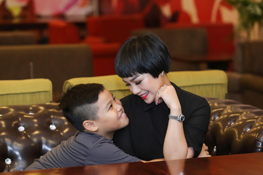 Ngọc Khuê và con trai thân nhau như hai người bạnẢnh: NVCC