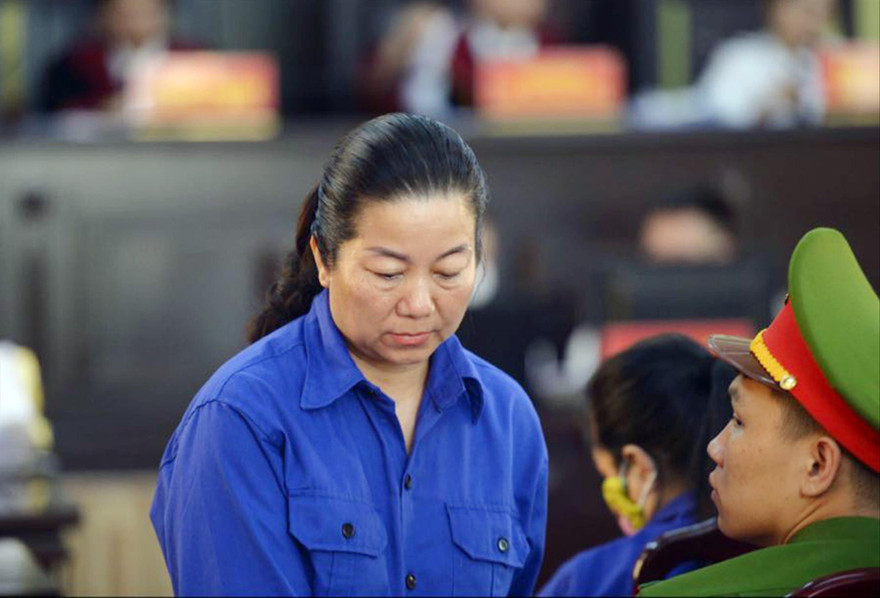 Bị cáo Cầm Thị Bun Sọn tại tòa