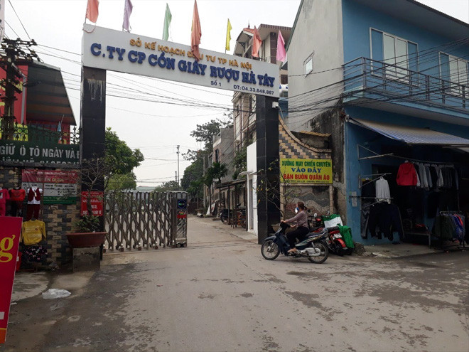 Cty Cổ phần Cồn rượu giấy Hà Tây cho doanh nghiệp thuê đất để xảy ra vi phạm môi trường