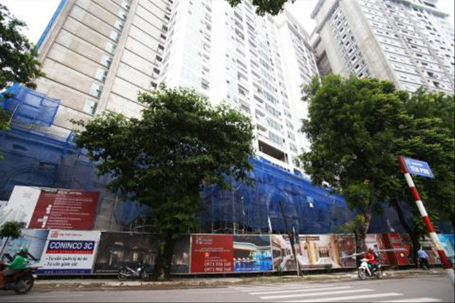 Dự án 44 Yên Phụ - một trong những dự án nợ đọng tiền sử dụng đất theo kết luận của Thanh tra Chính phủ