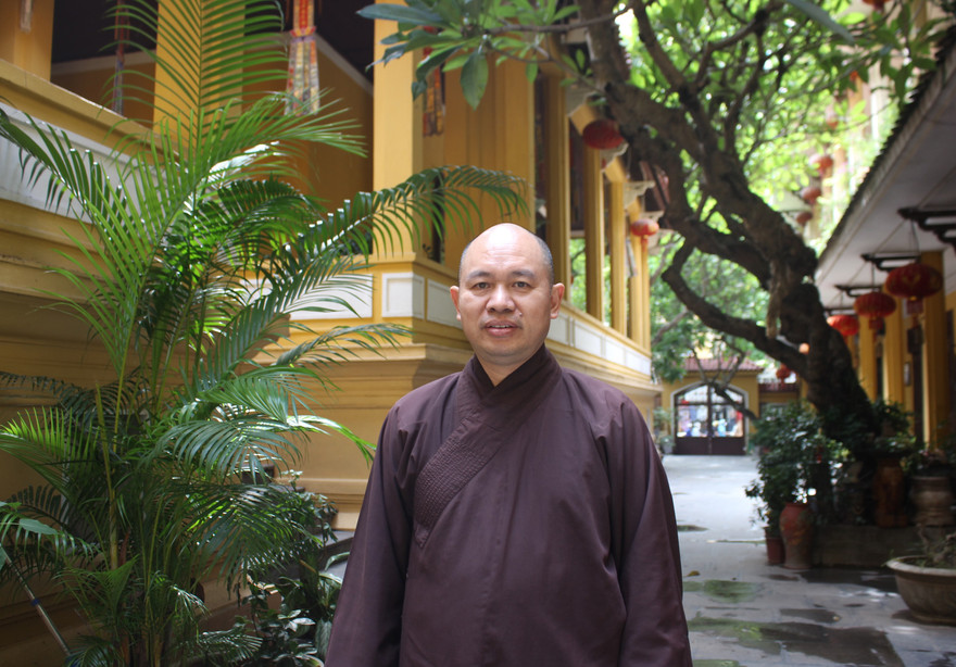 Thượng tọa Thích Đức Thiện, Phó Chủ tịch, Tổng thư ký Giáo hội Phật giáo Việt Nam. Ảnh: Mộc Liên