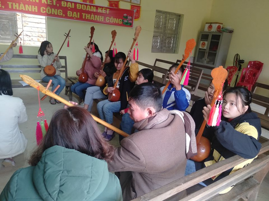 Lớp học “Hát then đàn tính” tại xã Phúc Lộc (Ba Bể, Bắc Kạn)