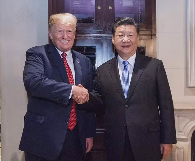 Ông Tập và ông Trump đã đồng ý tạm ngừng áp thuế trong 90 ngày Ảnh: TTXVN 