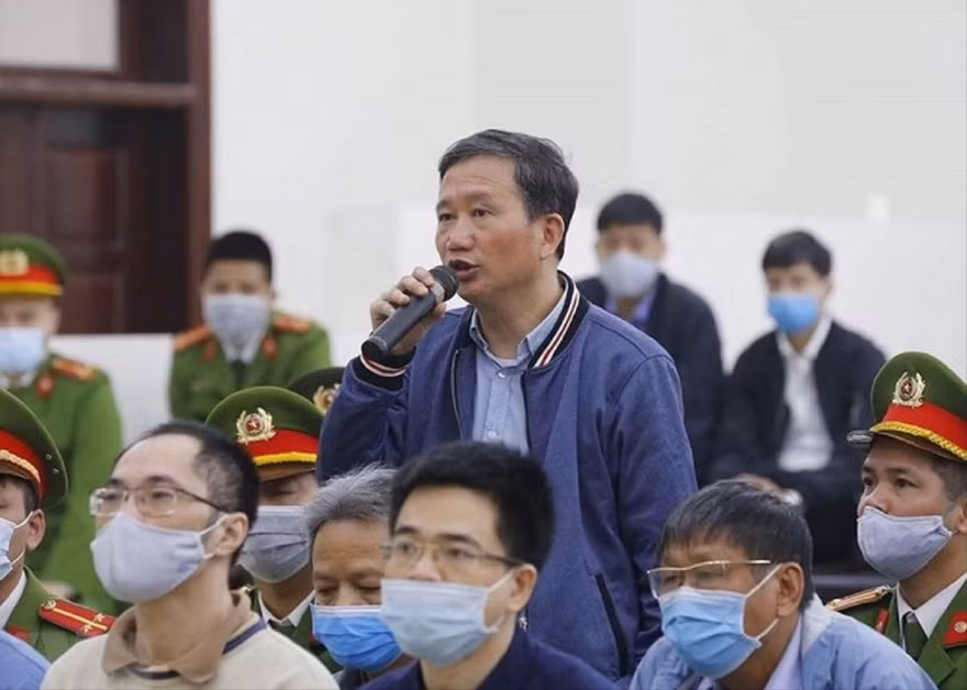 Bị cáo Trịnh Xuân Thanh trình bày tại tòa