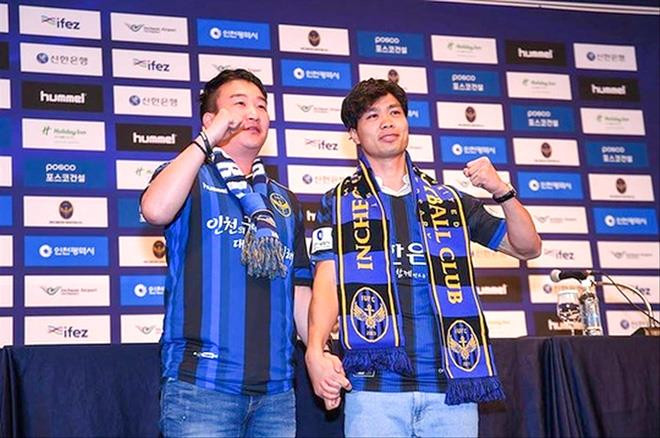 Công Phượng trong ngày ra mắt tại CLB Incheon United 