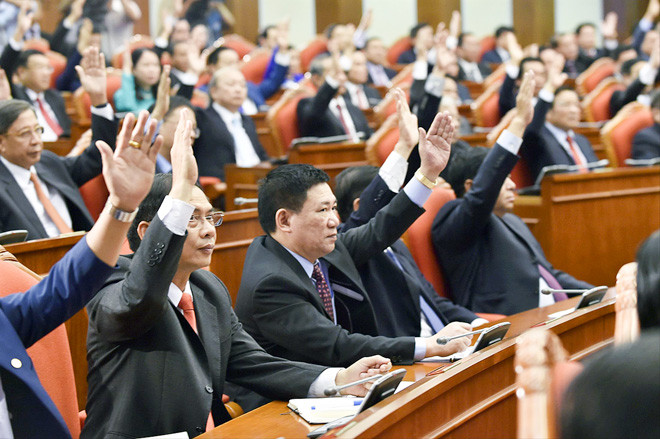 Các đại biểu tham dự Hội nghị T.Ư 8 Khóa XII 