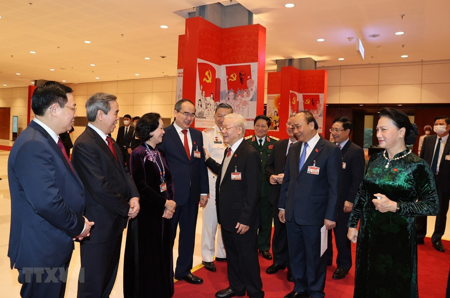 Tổng Bí thư, Chủ tịch nước Nguyễn Phú Trọng và các đại biểu ảnh: Như Ý