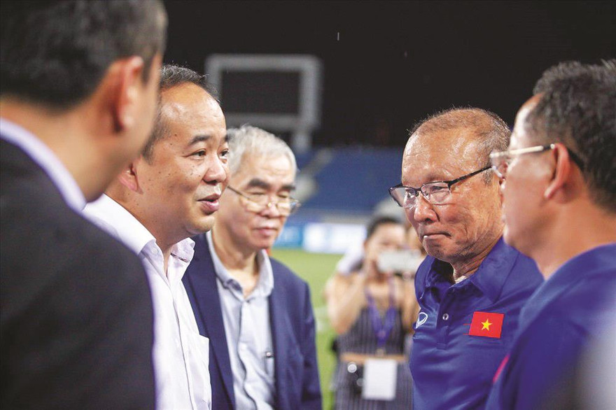 Theo Thứ trưởng Bộ VHTTDL kiêm Chủ tịch VFF Lê Khánh Hải, khả năng tái ký hợp đồng giữa VFF và HLV Park Hang Seo là rất cao ảnh: CTV 