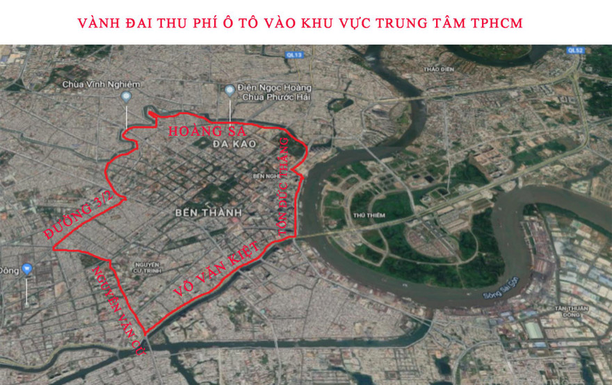 Vành đai được Sở GTVT đề xuất xây 34 trạm thu phí ô tô vào trung tâm