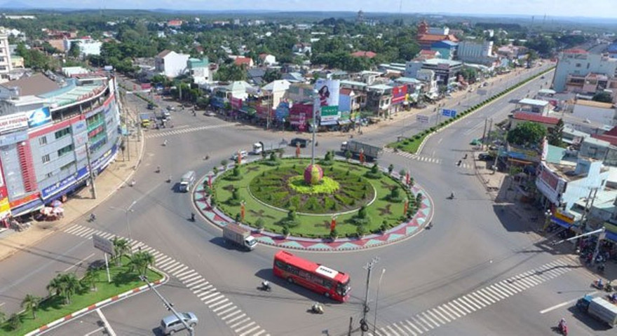 Một góc TP Đồng Xoài (Bình Phước)