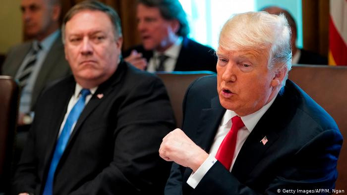 Ông Trump và ông Pompeo đã đưa ra những thông điệp không nhất quán Ảnh: Getty Images