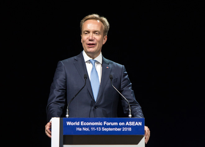 Chủ tịch WEF - Ông Borge Brende. Ảnh: Quang Hiếu.