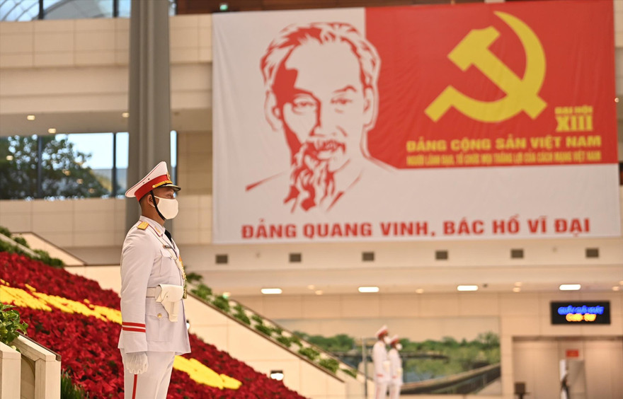 Trung tâm Hội nghị Quốc gia đã sẵn sàng cho ngày làm việc đầu tiên ĐH XIII của ĐảngẢnh: Như Ý 