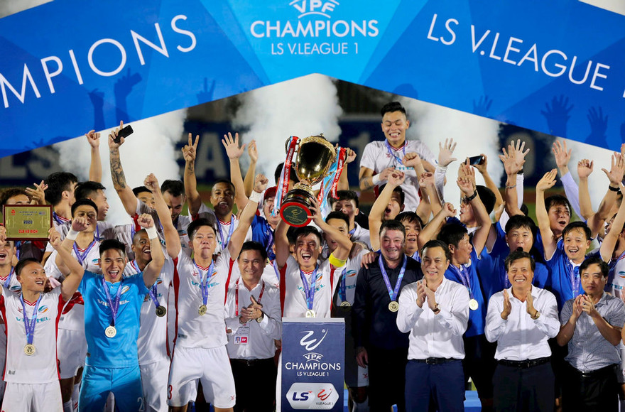 Nhà vô địch LS V-League 2020 - CLB Viettel