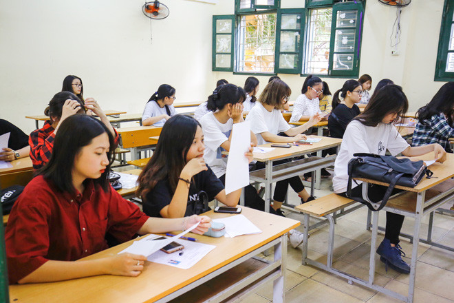 Thí sinh dự thi THPT quốc gia 2018 Ảnh: Như Ý 