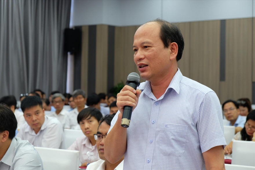 Đại biểu phát biểu tại hội nghị. Ảnh: Nghiêm Huê