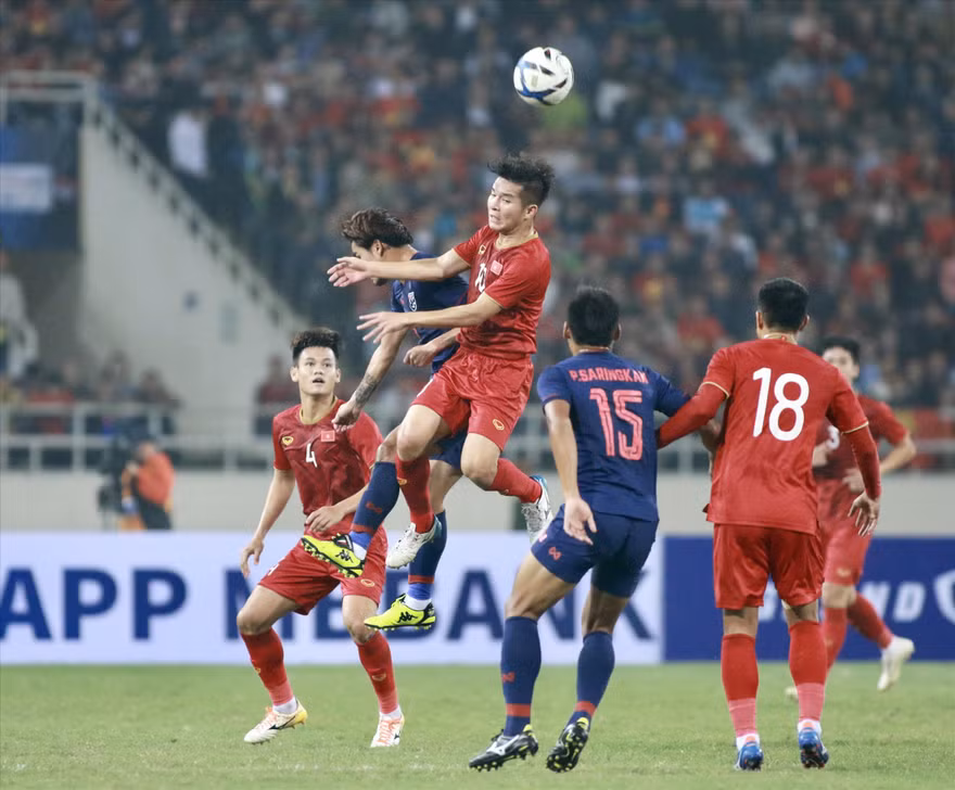ĐT U23 Việt Nam đã có chiến thắng đậm nhất trước U23 Thái Lan trong lịch sử đối đầu giữa hai đội. Ảnh: VSI 