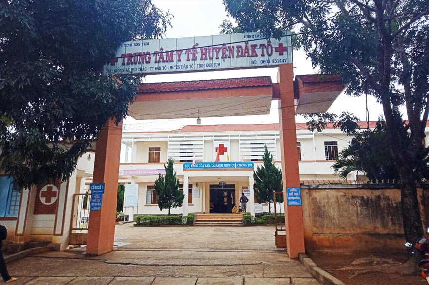 Trung tâm Y tế huyện Đăk Tô nơi xảy ra vụ việc 