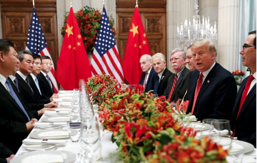 Cuộc gặp giữa ông Trump và ông Tập tại Buenos Aires, Argentina hồi cuối năm ngoái. Ảnh: Reuters/SCMP