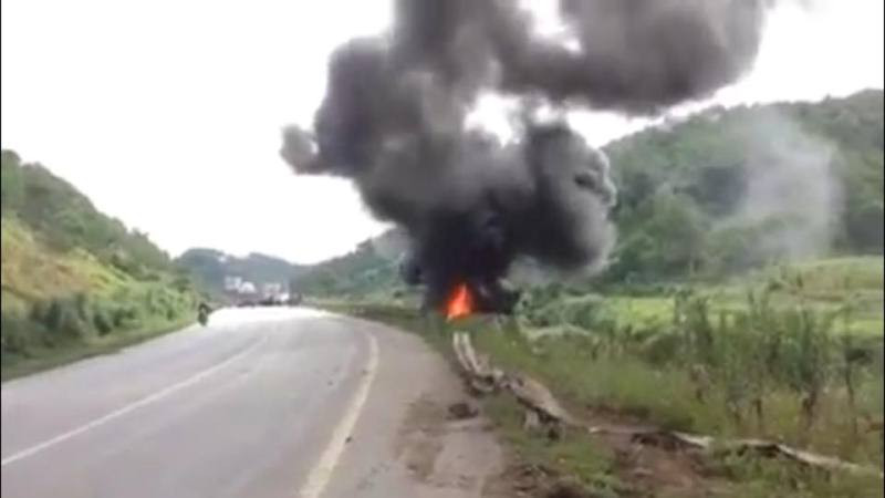 Hiện trường vụ tai nạn. Ảnh: Lê Đức Anh