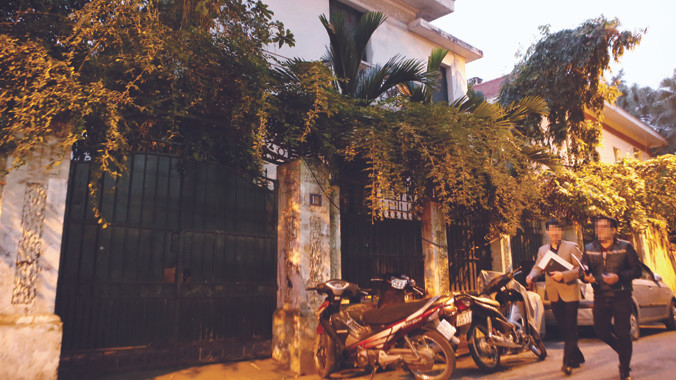 Biệt thự 12 Nguyễn Chế Nghĩa, nơi gia đình con trai ông Hoàng Văn Nghiên đang ở. Ảnh: Như Ý.